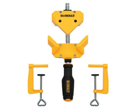 Струбцина DeWALT угловая, большого усилия + 2 струбцины для крепления к столу (DWHT83853-0), изображение 4 Струбцина DeWALT угловая, большого усилия + 2 струбцины для крепления к столу (DWHT83853-0), изображение 4