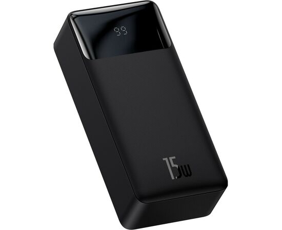 Батарея универсальная Baseus Bipow 30000mAh, 15W, USB-C/3A, 2*USB-A/3A(max.), +cable, black (PPBD050201), изображение 2 Батарея универсальная Baseus Bipow 30000mAh, 15W, USB-C/3A, 2*USB-A/3A(max.), +cable, black (PPBD050201), изображение 2