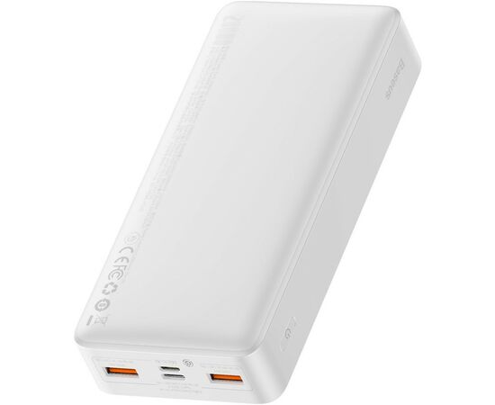 Батарея универсальная Baseus Bipow 20000mAh 20W white (PPBD050302), изображение 3 Батарея универсальная Baseus Bipow 20000mAh 20W white (PPBD050302), изображение 3