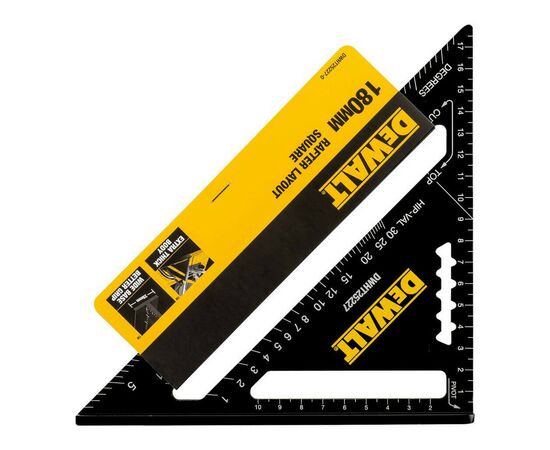 Угольник DeWALT для кровельных работ, металлический, 180х180 мм (DWHT25227-0)