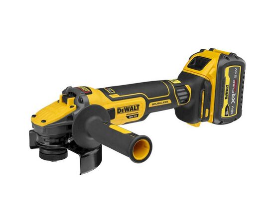 Шлифовальная машина DeWALT 18В XR Li-lon 6Ah, 125 мм, 3000-9000об/мин (DCG409VST1), изображение 3 Шлифовальная машина DeWALT 18В XR Li-lon 6Ah, 125 мм, 3000-9000об/мин (DCG409VST1), изображение 3