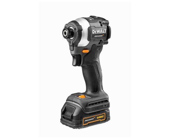 Шуруповерт DeWALT McLaren F1, XR Li-Ion PowerStack 18 В, 2x1.7Ah GFN блок, 206 Нм, TSTAK (DCF85ME2GT), зображення 3