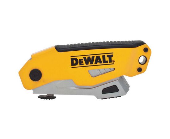 Нож монтажный DeWALT складной с выдвижным трапецевидным лезвием, 160мм, 3 лезвия (DWHT10261-0), изображение 2 Нож монтажный DeWALT складной с выдвижным трапецевидным лезвием, 160мм, 3 лезвия (DWHT10261-0), изображение 2