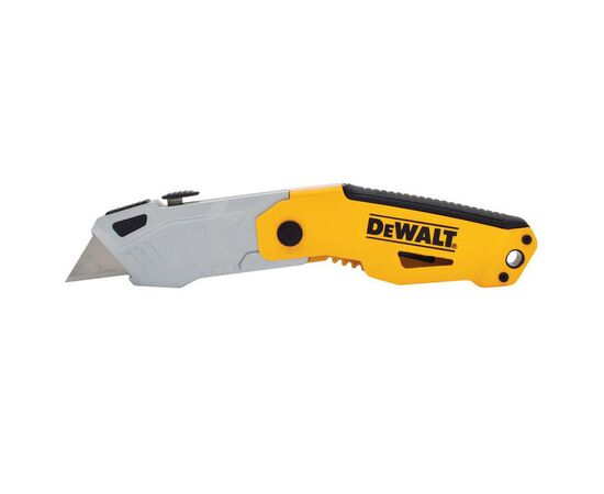 Нож монтажный DeWALT складной с выдвижным трапецевидным лезвием, 160мм, 3 лезвия (DWHT10261-0)