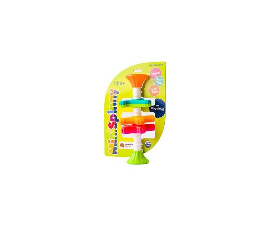 Развивающая игрушка Fat Brain Toys Пирамидка- спиннер MiniSpinny тактильная (FA134-1), изображение 2 Развивающая игрушка Fat Brain Toys Пирамидка- спиннер MiniSpinny тактильная (FA134-1), изображение 2