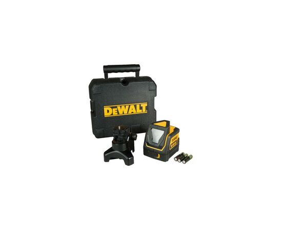 Лазерный нивелир DeWALT линейный, 3 батарейки тип АА, красный луч, 0.65 кг, кейс (DW0811), изображение 2 Лазерный нивелир DeWALT линейный, 3 батарейки тип АА, красный луч, 0.65 кг, кейс (DW0811), изображение 2