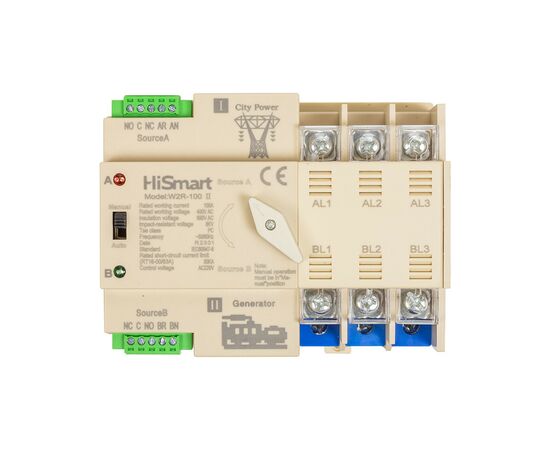 Автоматический выключатель HiSmart W2R-3P 220V 100A (HS082499)