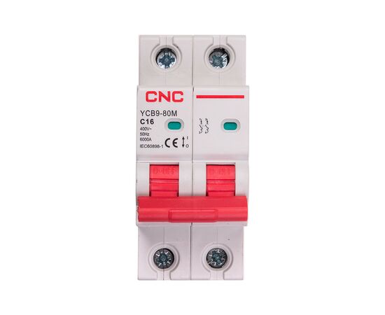 Автоматический выключатель CNC YCB9-80M 2P C16 6ka (NV821495)