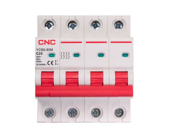 Автоматический выключатель CNC YCB9-80M 4P C25 6ka (NV821617)