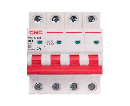 Автоматический выключатель CNC YCB9-80M 4P C63 6ka (NV821655)