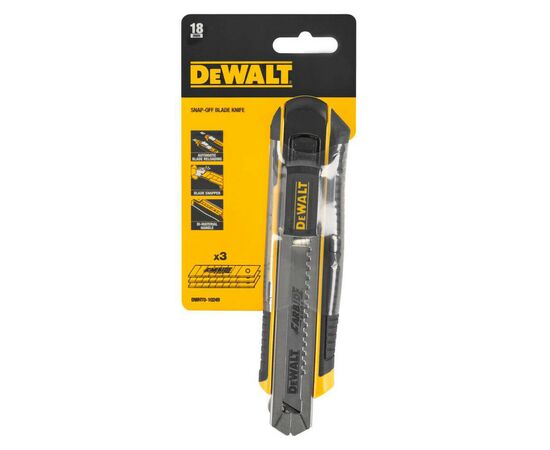 Ніж монтажний DeWALT SLIDER - CARTRIDGE, касетний, 18мм. (DWHT0-10249), зображення 3 Ніж монтажний DeWALT SLIDER - CARTRIDGE, касетний, 18мм. (DWHT0-10249), зображення 3