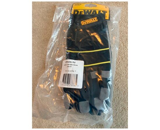Захисні рукавиці DeWALT розм. L/9, з накладкою ToughThread™ та гелевою вставкою (DPG33L), зображення 6 Захисні рукавиці DeWALT розм. L/9, з накладкою ToughThread™ та гелевою вставкою (DPG33L), зображення 6