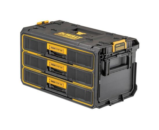 Ящик для инструментов DeWALT TOUGHSYSTEM 2.0, 555х355х305 мм., модуль на 3 ящика (DWST08330-1), изображение 2 Ящик для инструментов DeWALT TOUGHSYSTEM 2.0, 555х355х305 мм., модуль на 3 ящика (DWST08330-1), изображение 2