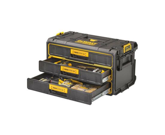 Ящик для инструментов DeWALT TOUGHSYSTEM 2.0, 555х355х305 мм., модуль на 3 ящика (DWST08330-1), изображение 4 Ящик для инструментов DeWALT TOUGHSYSTEM 2.0, 555х355х305 мм., модуль на 3 ящика (DWST08330-1), изображение 4