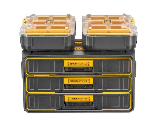 Ящик для инструментов DeWALT TOUGHSYSTEM 2.0, 555х355х305 мм., модуль на 3 ящика (DWST08330-1), изображение 9 Ящик для инструментов DeWALT TOUGHSYSTEM 2.0, 555х355х305 мм., модуль на 3 ящика (DWST08330-1), изображение 9