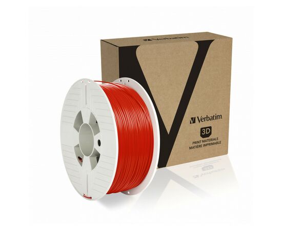 Пластик для 3D-принтера Verbatim PETG, 1.75 мм, 1 кг, red (55053), изображение 3 Пластик для 3D-принтера Verbatim PETG, 1.75 мм, 1 кг, red (55053), изображение 3
