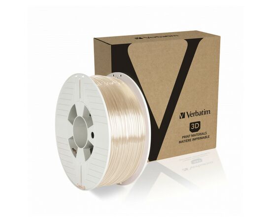 Пластик для 3D-принтера Verbatim PETG, 2,85 мм, 1 кг, clear (55059), изображение 2 Пластик для 3D-принтера Verbatim PETG, 2,85 мм, 1 кг, clear (55059), изображение 2