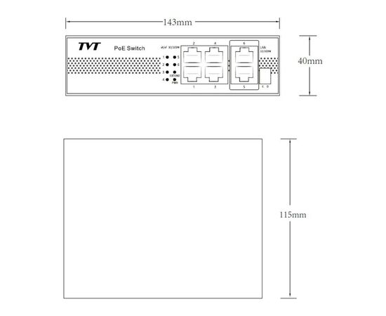 Коммутатор сетевой TVT DIGITAL TD-B2204S1-PEU, изображение 5 Коммутатор сетевой TVT DIGITAL TD-B2204S1-PEU, изображение 5