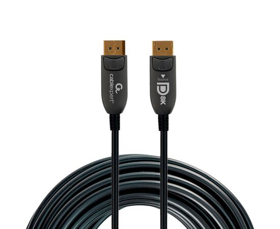 Кабель мультимедийный DisplayPort to DisplayPort 30.0m V.1.4 8K 60Hz/4K 120Hz Optic (AOC) Cablexpert (CC-DP8K-AOC-30M), изображение 2 Кабель мультимедийный DisplayPort to DisplayPort 30.0m V.1.4 8K 60Hz/4K 120Hz Optic (AOC) Cablexpert (CC-DP8K-AOC-30M), изображение 2