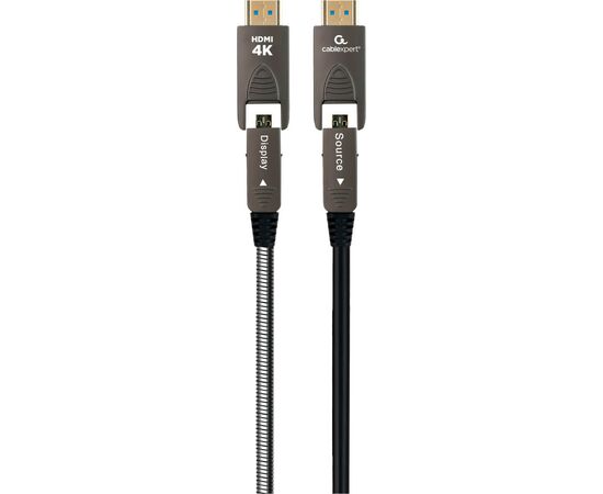Кабель мультимедійний HDMI to HDMI A/D to A/D 30.0m V.2.0 4K 60Hz Optic (AOC) Cablexpert (CCAP-HDMIDD-AOC-30M)