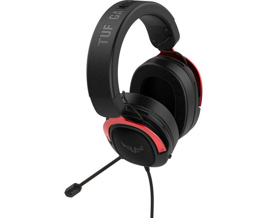 Наушники ASUS TUF Gaming H3 Red (90YH02AR-B1UA00), изображение 3 Наушники ASUS TUF Gaming H3 Red (90YH02AR-B1UA00), изображение 3