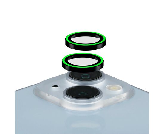 Стекло защитное Armorstandart for Camera AR iPhone 15 / 15 Plus Green (ARM76136)
