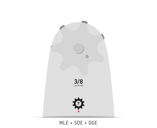 Шина для цепной пилы Oregon 3/8'', 1.1 мм, длина 12''/30 см (124MLEA041), изображение 2 Шина для цепной пилы Oregon 3/8'', 1.1 мм, длина 12''/30 см (124MLEA041), изображение 2