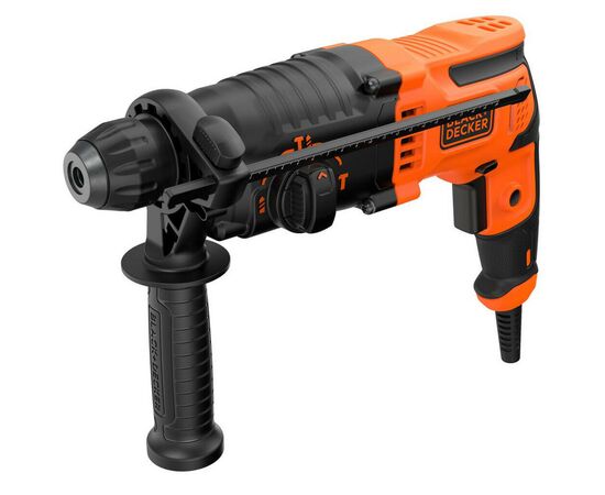 Перфоратор Black&Decker SDS-Plus, 650 Вт, 1.6 Дж, 3 режима, кейс, 3.57 кг (BEHS01), изображение 2 Перфоратор Black&Decker SDS-Plus, 650 Вт, 1.6 Дж, 3 режима, кейс, 3.57 кг (BEHS01), изображение 2