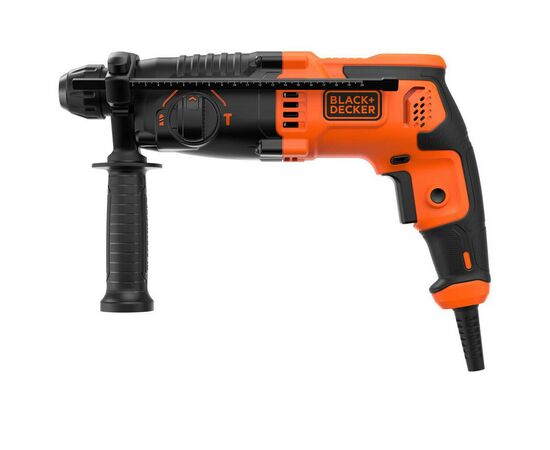 Перфоратор Black&Decker SDS-Plus, 650 Вт, 1.6 Дж, 3 режима, кейс, 3.57 кг (BEHS01), изображение 3 Перфоратор Black&Decker SDS-Plus, 650 Вт, 1.6 Дж, 3 режима, кейс, 3.57 кг (BEHS01), изображение 3