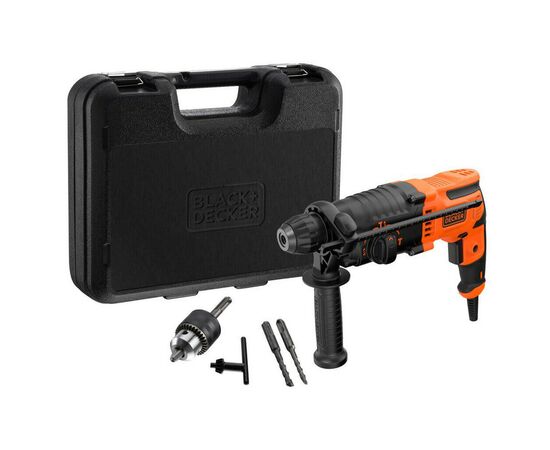 Перфоратор Black&Decker SDS-Plus, 650 Вт, 1.6 Дж, 3 режима, кейс, 3.57 кг (BEHS01)