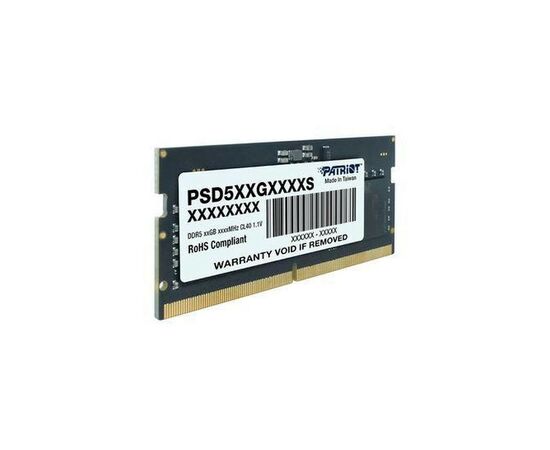Модуль памяти для ноутбука SoDIMM DDR5 16GB 4800 MHz Patriot (PSD516G480081S), изображение 3 Модуль памяти для ноутбука SoDIMM DDR5 16GB 4800 MHz Patriot (PSD516G480081S), изображение 3