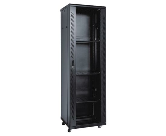 Шкаф напольный Kingda 27U 19" 600x1000 RAL9004 (KD-002-6027)