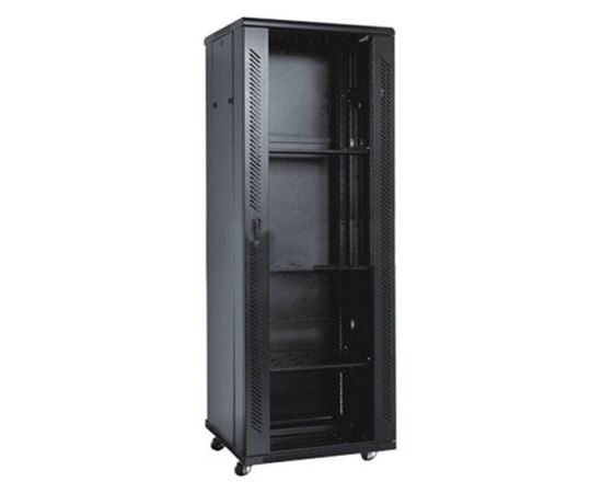 Шкаф напольный Kingda 27U 19" 600x600 RAL9004 (KD-002-6627)