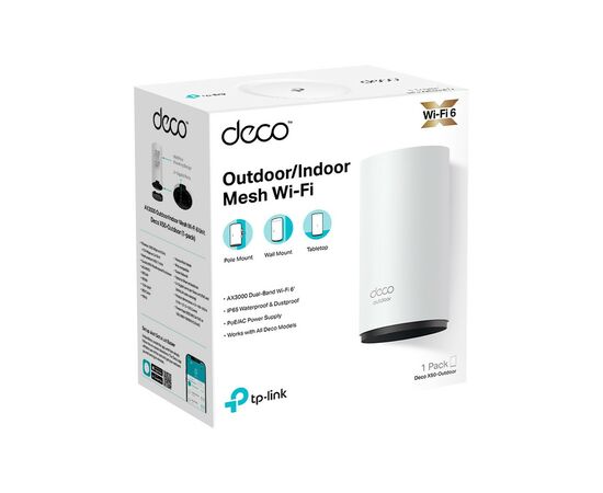 Маршрутизатор TP-Link DECO-X50-Outdoor-1-PACK, изображение 2 Маршрутизатор TP-Link DECO-X50-Outdoor-1-PACK, изображение 2