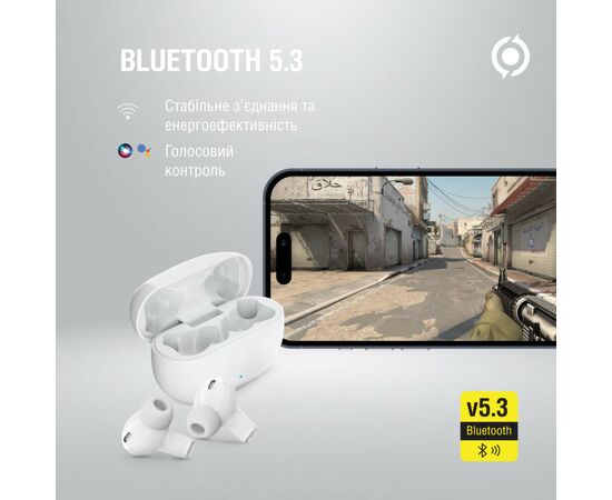 Навушники Piko TWS-HalfMoon White (1283126583391), зображення 5 Навушники Piko TWS-HalfMoon White (1283126583391), зображення 5