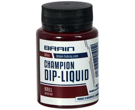 Діп-ліквід Brain fishing Champion Krill (креветка) 100ml (1858.22.21)