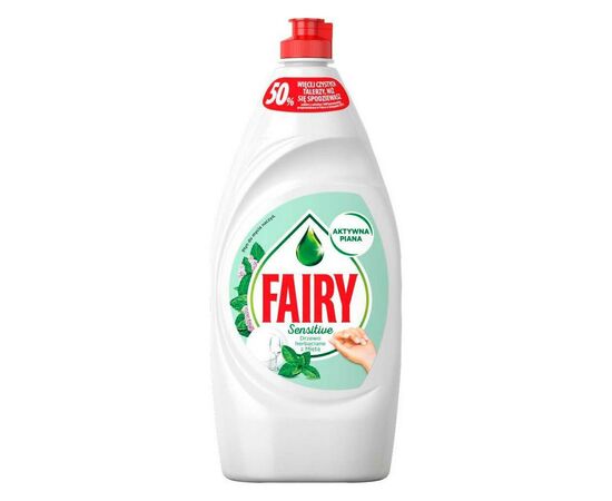 Засіб для ручного миття посуду Fairy Ніжні руки Чайне дерево і М'ята 900 мл (4015400958130)