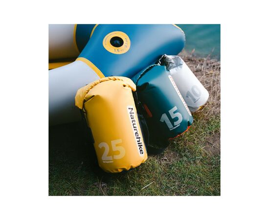 Гермомешок Naturehike CNK2300BS017 15 л темно-зелений (6976023925290), изображение 2 Гермомешок Naturehike CNK2300BS017 15 л темно-зелений (6976023925290), изображение 2