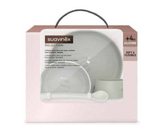 Набор детской посуды Suavinex Colour Essence, зеленый (401542), изображение 3