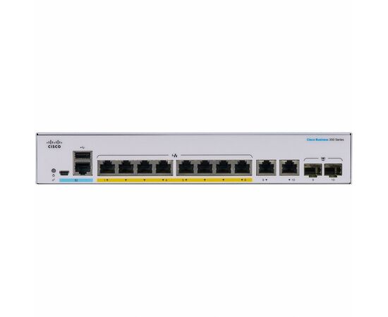 Коммутатор сетевой Cisco CBS350-8P-E-2G-EU, изображение 2 Коммутатор сетевой Cisco CBS350-8P-E-2G-EU, изображение 2