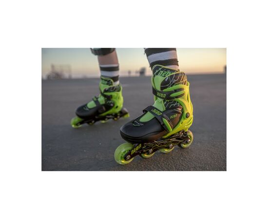 Роликовые коньки Neon Inline Green розмір 34-37 (NT08G4), изображение 10 Роликовые коньки Neon Inline Green розмір 34-37 (NT08G4), изображение 10