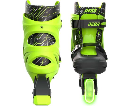 Роликовые коньки Neon Inline Green розмір 34-37 (NT08G4), изображение 3 Роликовые коньки Neon Inline Green розмір 34-37 (NT08G4), изображение 3