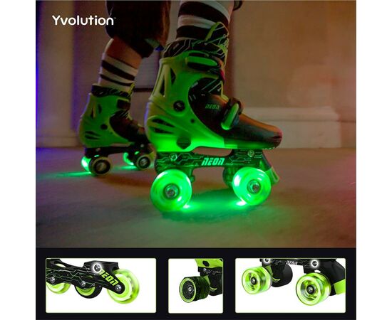 Роликовые коньки Neon Сombo Green розмір 34-37 (NT10G4), изображение 10 Роликовые коньки Neon Сombo Green розмір 34-37 (NT10G4), изображение 10
