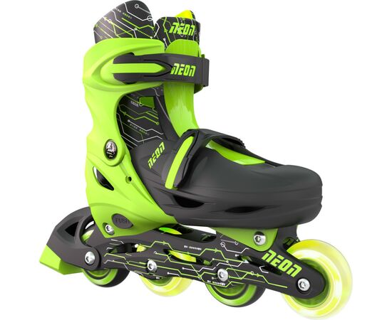 Роликовые коньки Neon Сombo Green розмір 30-33 (NT09G4), изображение 3 Роликовые коньки Neon Сombo Green розмір 30-33 (NT09G4), изображение 3