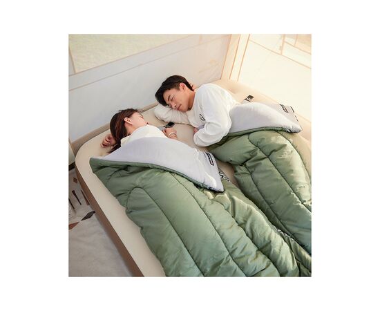 Спальный мешок Naturehike L150 NH20MSD05 (13°C) лівий, темно-зелений (6976023921209-L), изображение 2