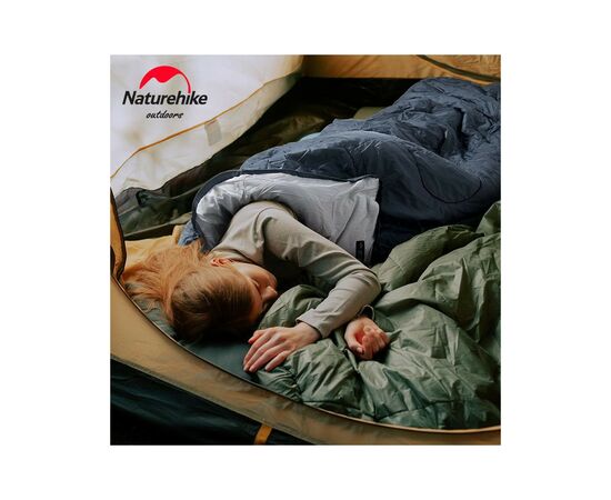 Спальный мешок Naturehike Y150L NH21MSD08 лівий, сіро-блакитний (6975641888734), изображение 2