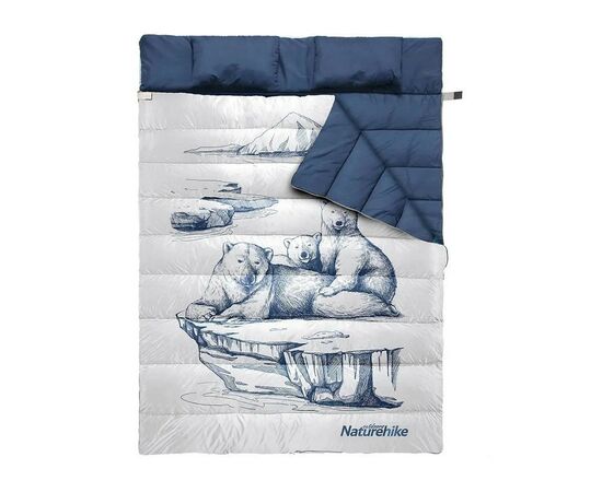 Спальный мешок Naturehike двомісний NH21MSD06 темно-синій (6927595795323)