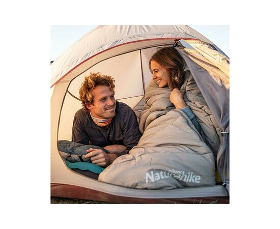 Спальный мешок Naturehike з капюшоном M400 NH20MSD02 (1°C) лівий, сірий (6927595702390), изображение 3 Спальный мешок Naturehike з капюшоном M400 NH20MSD02 (1°C) лівий, сірий (6927595702390), изображение 3