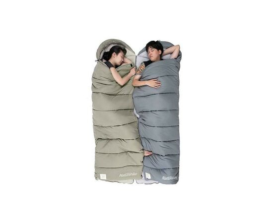 Спальный мешок Naturehike з капюшоном M400 NH20MSD02 (1°C) лівий, сірий (6927595702390), изображение 4 Спальный мешок Naturehike з капюшоном M400 NH20MSD02 (1°C) лівий, сірий (6927595702390), изображение 4