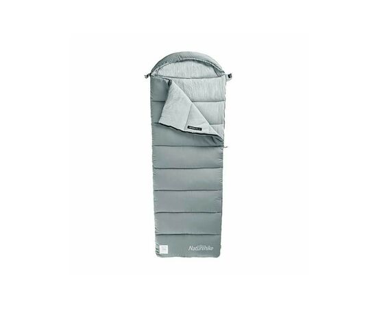 Спальний мішок Naturehike з капюшоном M400 NH20MSD02 (1°C) правий, сірий (6927595701270)